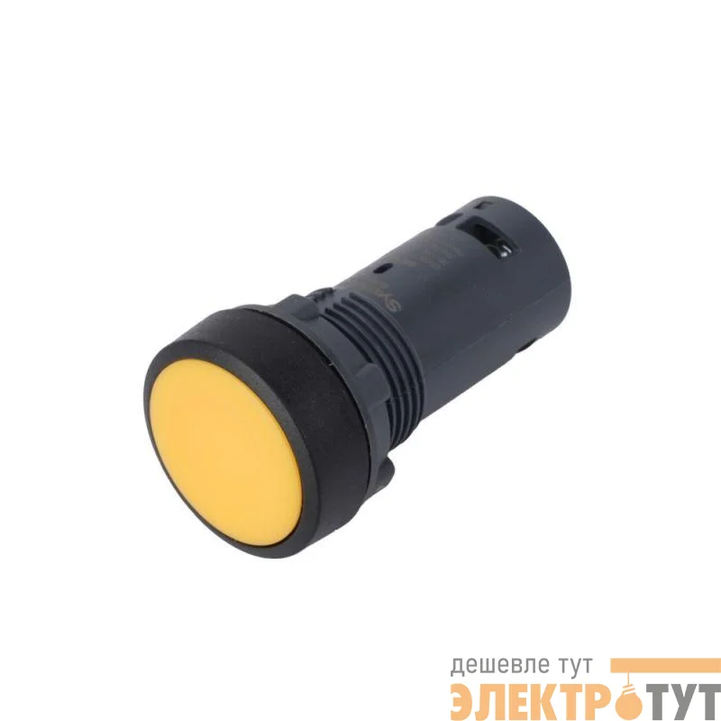 Кнопка моноблочная SB7 22мм с возвратом пластик 1НО IP65 черн. SE SB7NA51