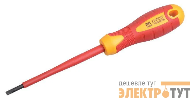 Отвертка шлицевая Expert 5.5х1.0х125мм 1000В IEK TSC-2SL-5125