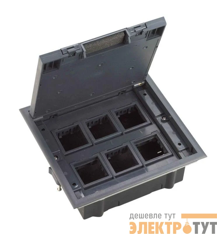 Люк MultiDesk MDK10 на 12мод. IP40 с монтажной коробкой для фальшпола SE MDK10112