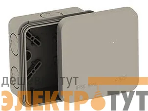Коробка распределительная ОП 85х85х45мм двухкомпонентн. 8 вводов IP65 сер. Ruvinil 67240