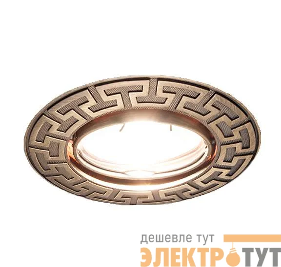 Светильник Afina 51 1 19 литой поворот. MR16 состаренная бронза ИТАЛМАК IT8400