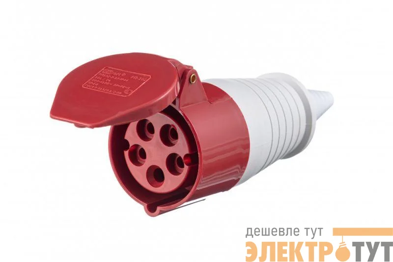 Розетка кабельная 16А 380В 3P+E+N тип. роз. 215 IP44 SchE 26012DEK