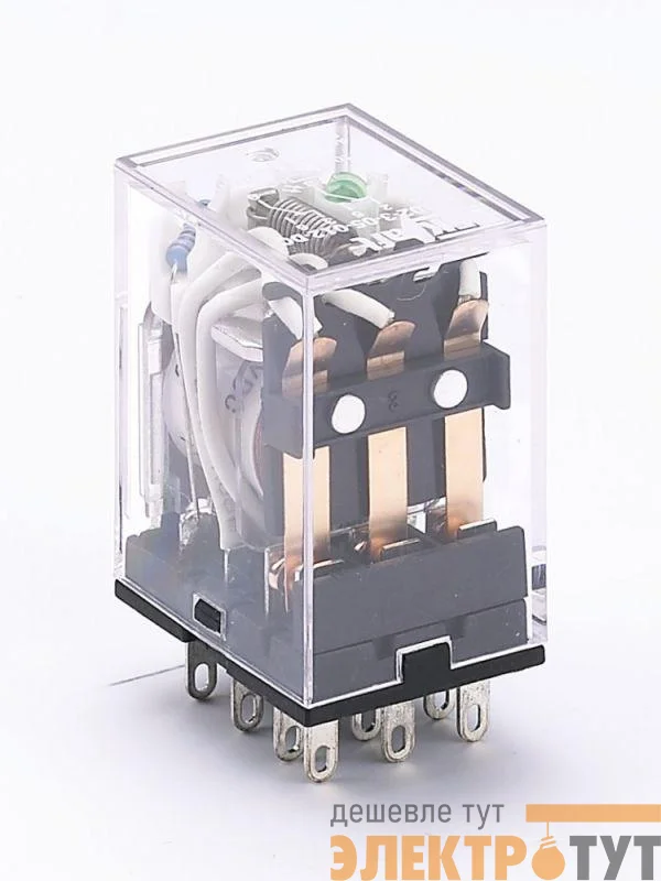Реле промежуточное ПР-102 3 конт. с инд. LED 5А 24В DC SchE 23223DEK