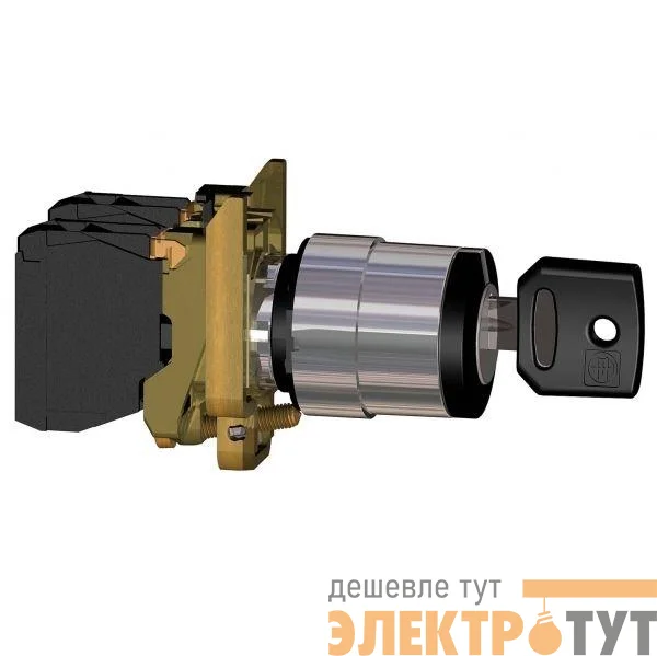 Переключатель 3-х поз. с ключом с фикс. 1НО+1НО SchE XB4BG33