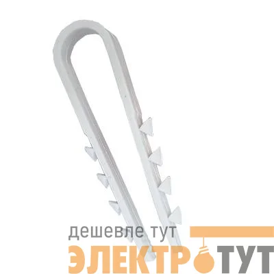 Дюбель-хомут для круглого кабеля 19-25мм бел. (уп.100шт) TOKOV ELECTRIC TKE-DH-19-25-C01
