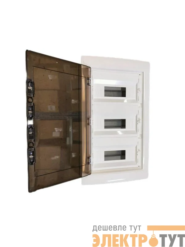 Корпус щита распределительного для модульного оборудования 36M(12х3) навесной прозр. затемненная дверца Cetinkaya Pano CP30936