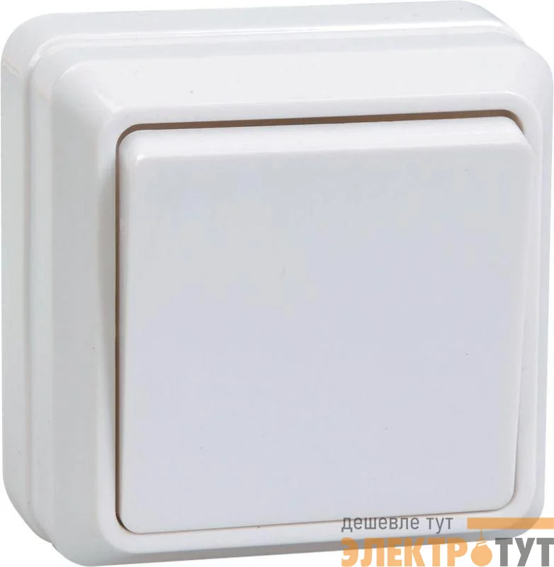 Выключатель 1-кл. ОП Октава 10А IP20 ВС20-1-0-ОБ 250В бел. GENERICA EVO10-K01-10-DC