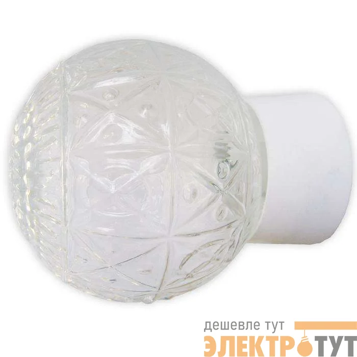 Светильник НББ 64-60-080 "Ребус" d150 1х60Вт E27 IP20 прям. основание бел. Элетех 1005100182