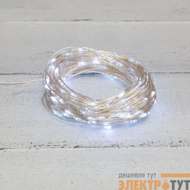 Гирлянда светодиодная "Роса" 30м 300LED бел. 3.6Вт IP44 с трансф. Neon-Night 303-215