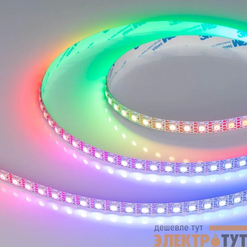 Лента светодиодная SPI-B96-10mm 12V RGB-PX1-BPT 13Вт/м IP20 5060 открыт. (уп.5м) Arlight 037868