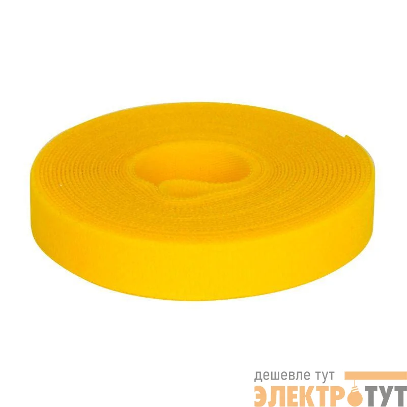 Лента-липучка 16х5000мм желт. (рулон) DKC 285X16YL