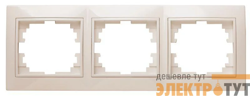 Рамка 3-м СП Plano 1-503-02 гор. сл. кость Intro Б0027628