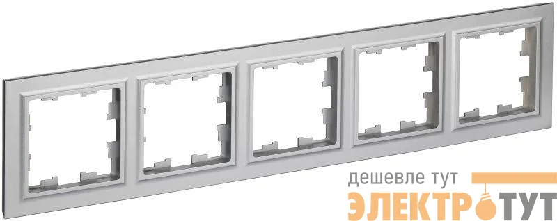 Рамка 5-м BRITE РУ-5-БрА алюм. IEK BR-M52-K47
