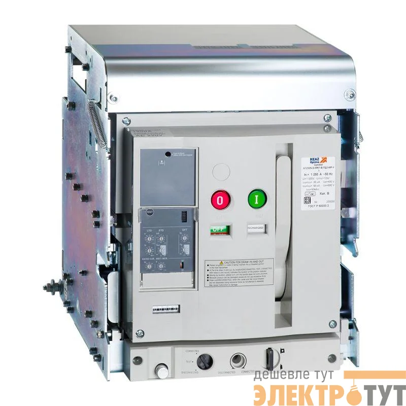 Выключатель автоматический OptiMat A 1000 S2 3P 65 D MR7.0 B C2200 M2 P05 S1 06 КЭАЗ 347321