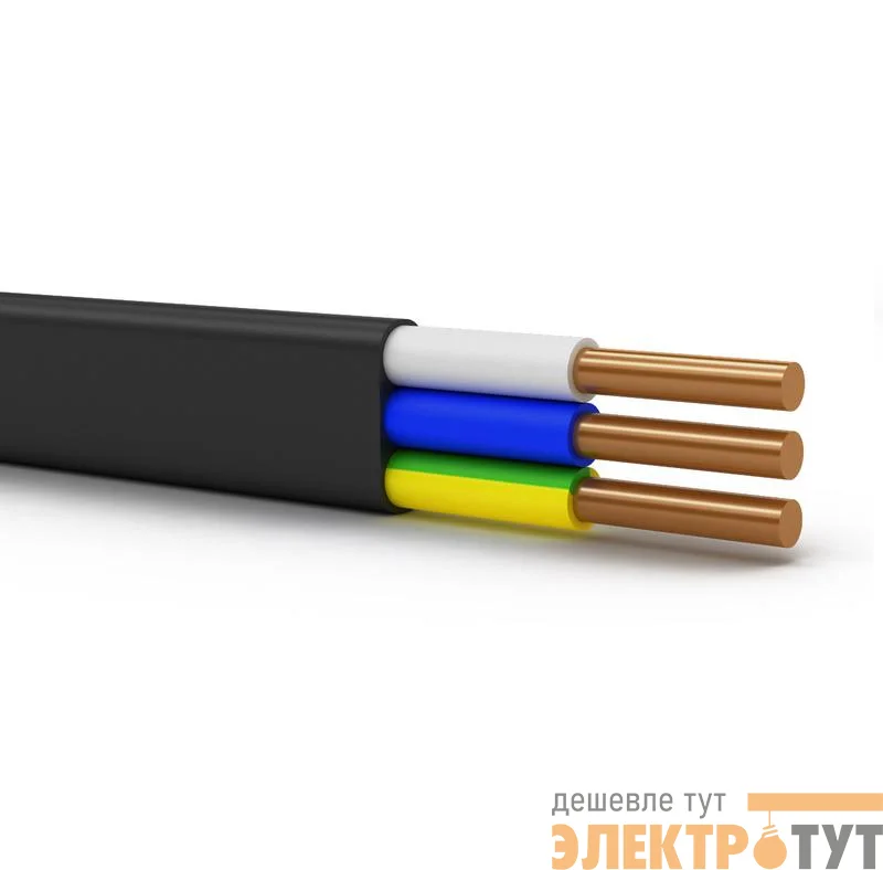 Кабель ВВГ-Пнг(А)-LSLTx 3х2.5 ОК (N PE) 0.66кВ (уп.100м) Энергокабель ЭИЗМ1005099