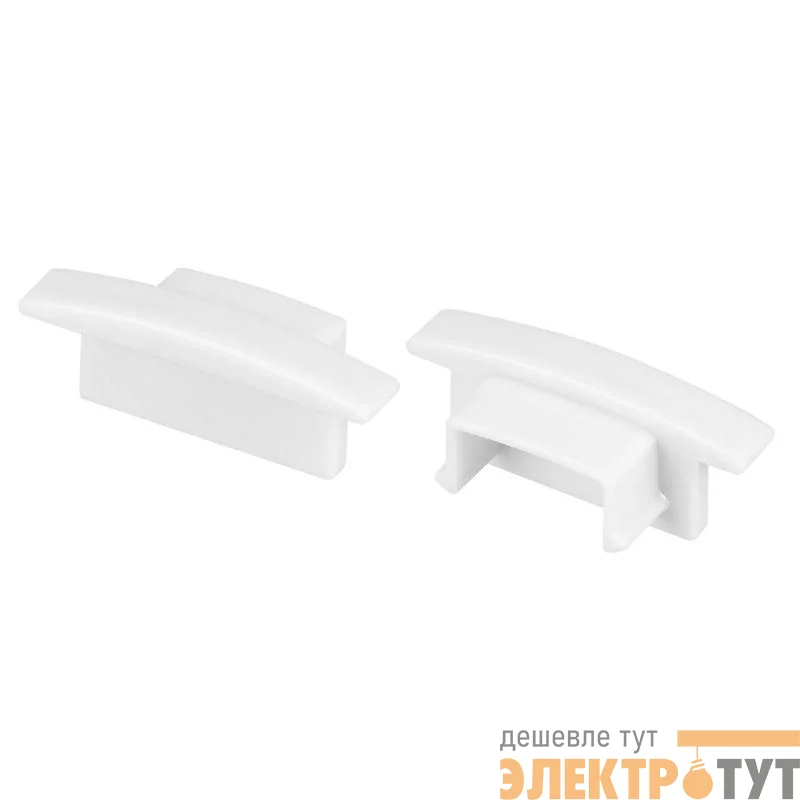 Заглушка LINE-2308-F глухая WHITE пластик (комплект) Arlight 044239