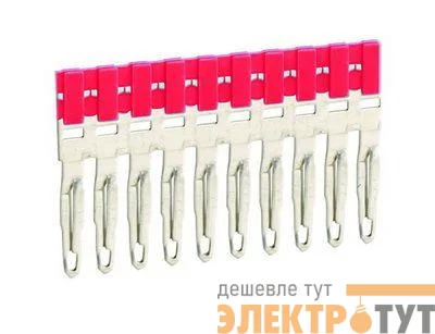 Перемычка втычная изол. 5 полюса шаг 6мм красн. DKC ZPTP0405R