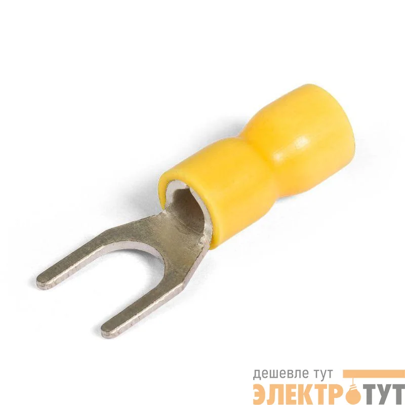 Наконечник кабельный вилочный изолированный НВИ 6.0-6 EasyFix КВТ 90905