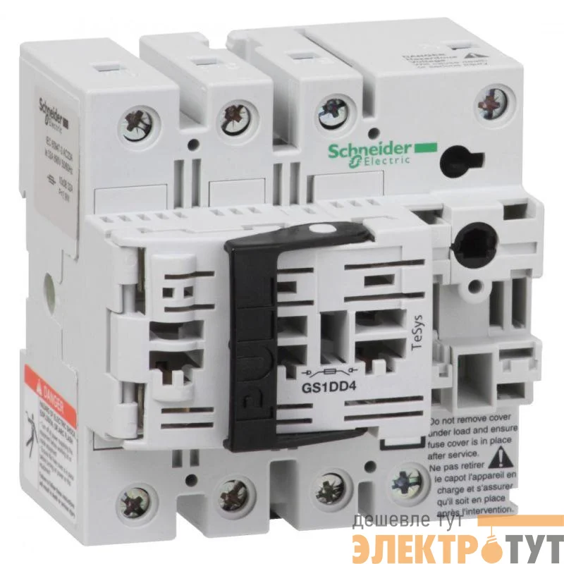 Рубильник 4х32А 10х38 SchE GS1DD4