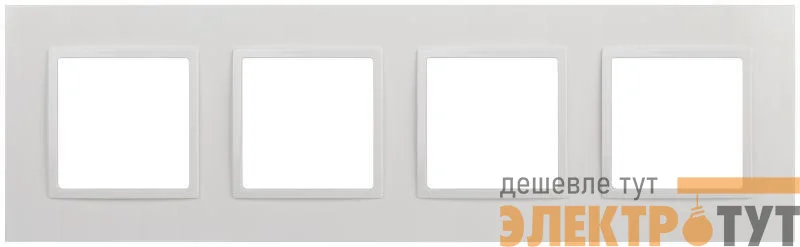 Рамка 4-м Elegance 14-5014-01 Classic бел. Эра Б0060586
