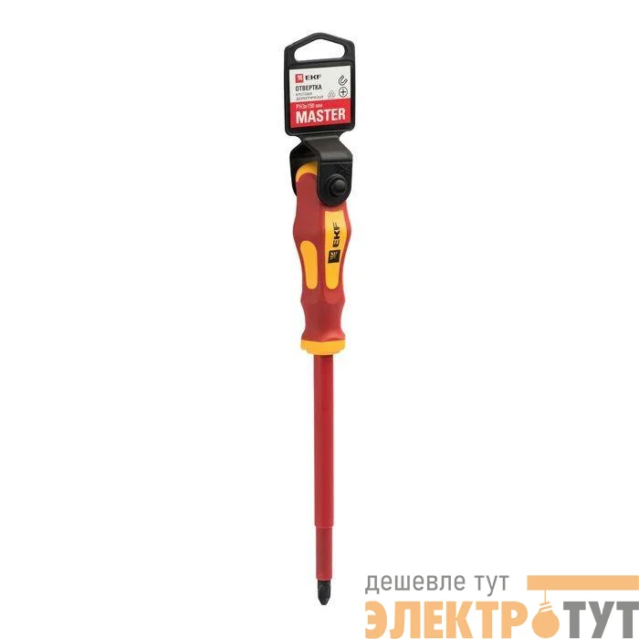 Отвертка PH3х150мм Master 1000В Basic EKF ph-3-150-mas-in