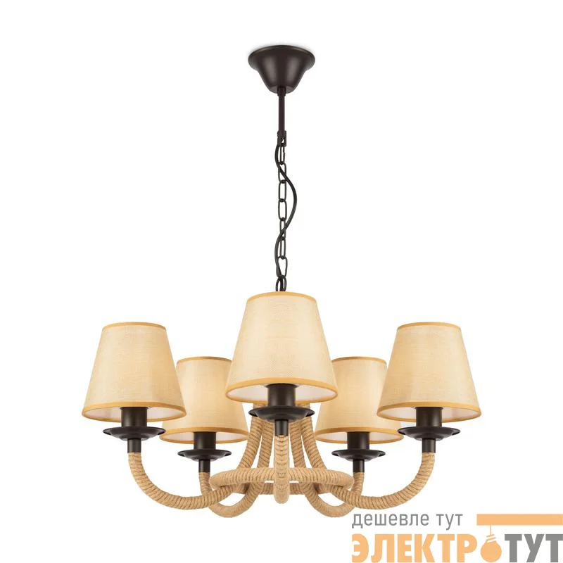 Люстра Corda 60Вт E14х5 IP20 Freya FR4402-PL-05-GB