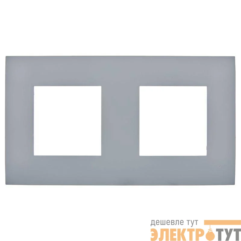 Рамка 2-м SKANDY SK-F02Gr сер. IEK SK-M22-K03