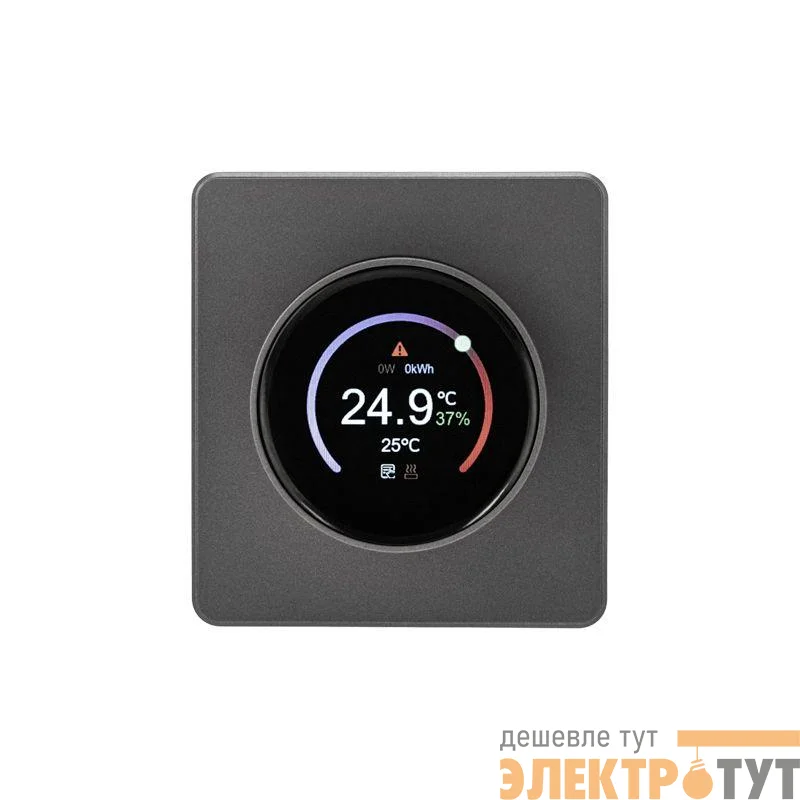 Терморегулятор СП ROUND Wi-Fi титан Kranz KR-78-0728-2