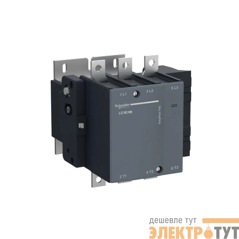 Контактор 3п 250А 1НО+1НЗ 380В AC TeSys E (ПМ12-250150) SchE LC1E250Q5