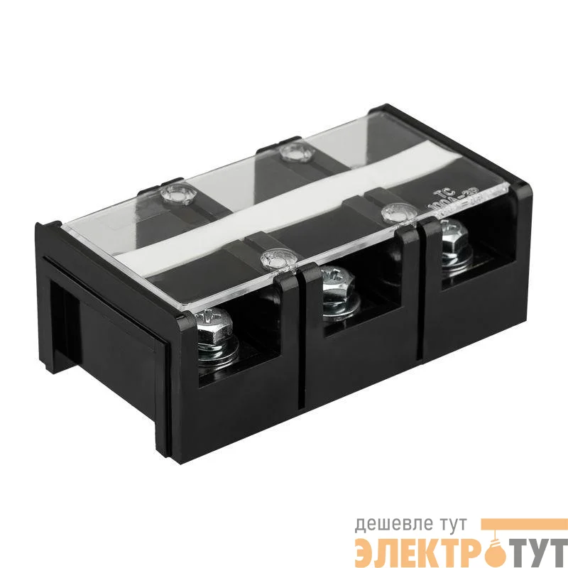 Блок зажимов клеммный БЗН ТС-1003 35кв.мм 100А 3 пары Rexant 11-2160