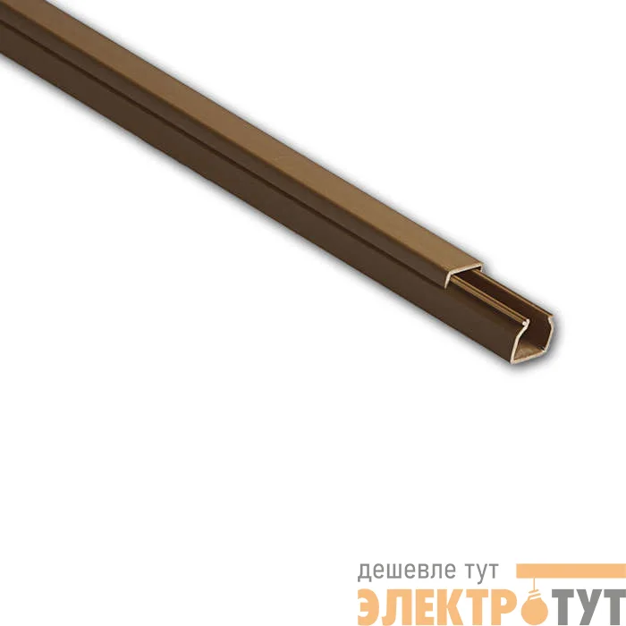 Кабель-канал 16х16 L2000 пластик коричн. Рувинил РКК-16х16-К