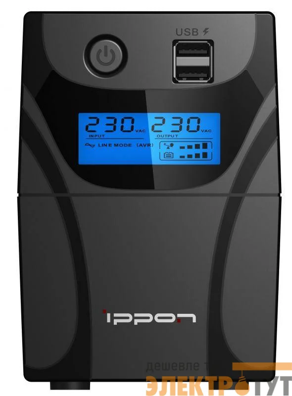 Источник бесперебойного питания Back Power Pro II Euro 650 360Вт 650В.А черн. IPPON 1005511