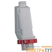 Вилка настенная 63А 3P+E 380В винт. IP67 SchE 81582