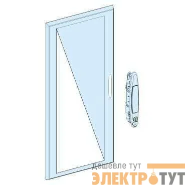 Дверь прозр. для навес. или напол. шкафа 27 мод SchE 08232