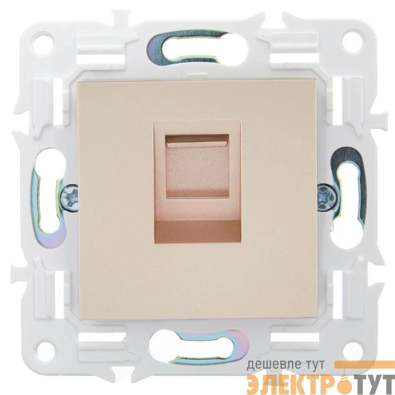 Розетка компьютерная RJ45 кат.5E SKANDY SK-K01Sa песочн. IEK SK-K10-1-K98