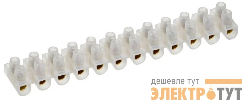 Колодка клеммная ЗВИ-30 6-16кв.мм 12 пар IEK UZV1-030-10