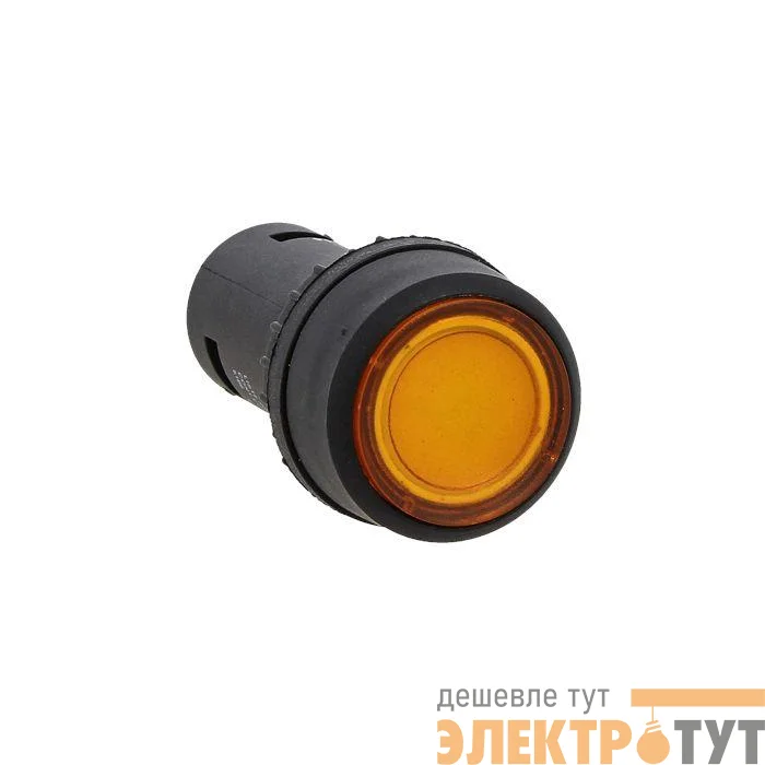 Кнопка SW2C-10D с подсветкой желт. NO 24В EKF sw2c-md-y-24