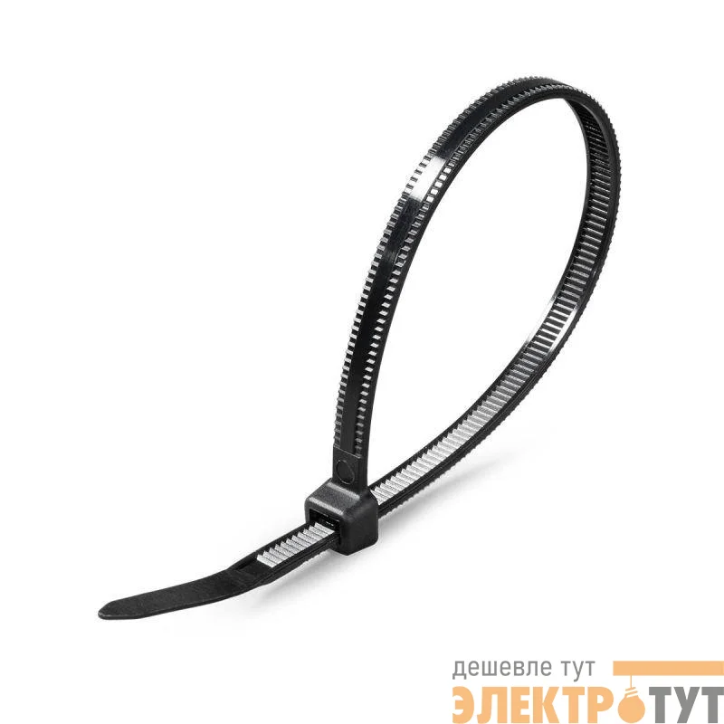 Хомут нейлоновый КСС MULTILOCK 8х200 черн. (уп.100шт) Fortisflex 102325