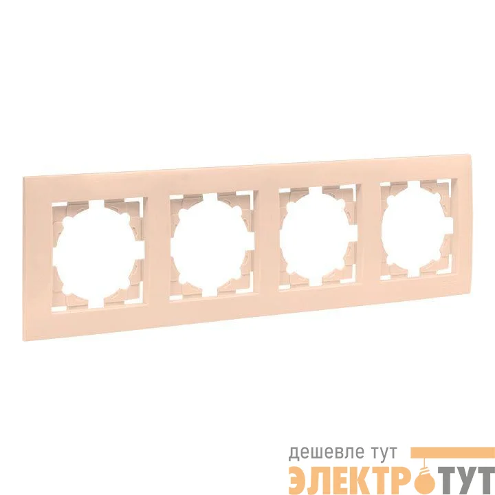 Рамка 4-м Валенсия крем. PROxima EKF EWM-G-304-20