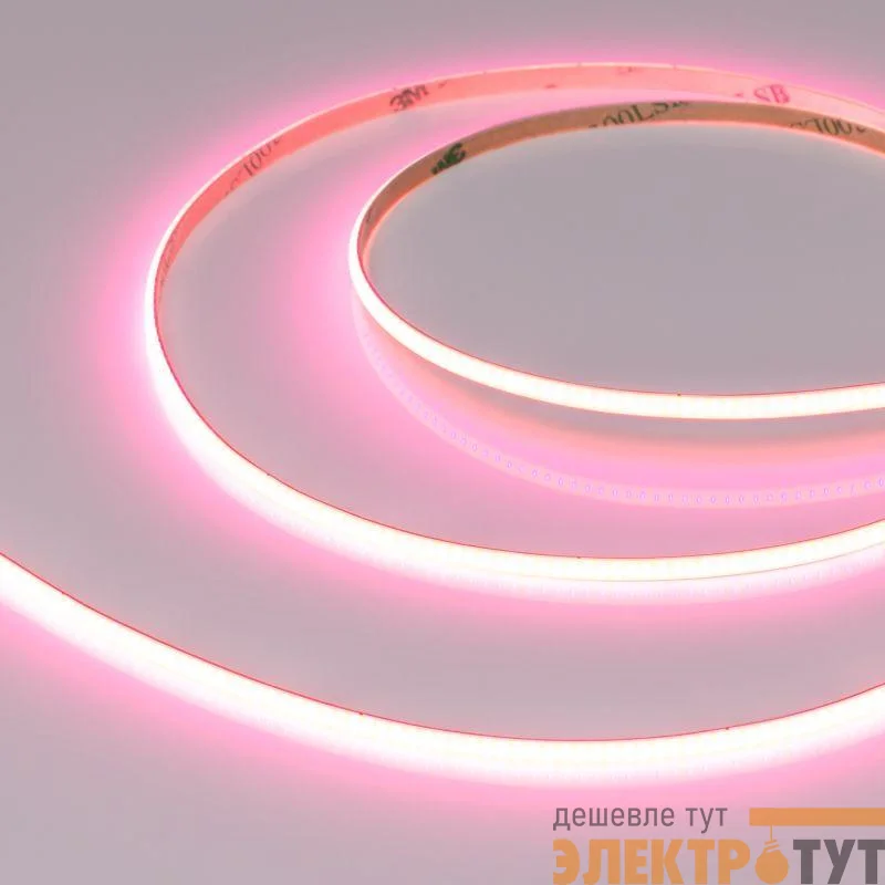 Лента светодиодная COB-X480-4mm 24V Pink 4Вт/м IP20 (уп.5м) Arlight 046910