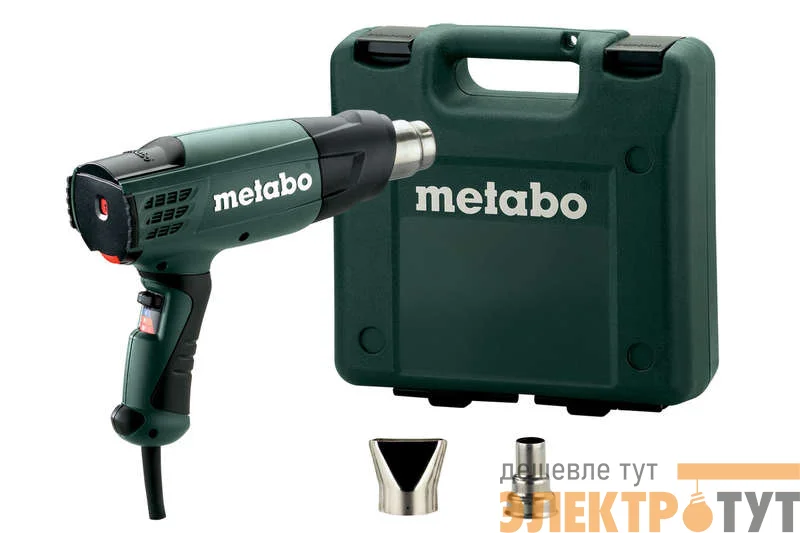 Фен HE 20-600 2000Вт эл-ка кейс 2 насадки Metabo 602060500