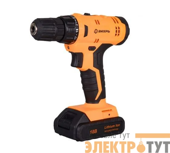 Дрель-шуруповерт аккумуляторная ДА-18Л-2К Вихрь 72/14/9