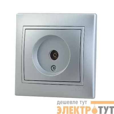 Розетка TV СП Мира оконечная метал. сер. Lezard 701-1010-130