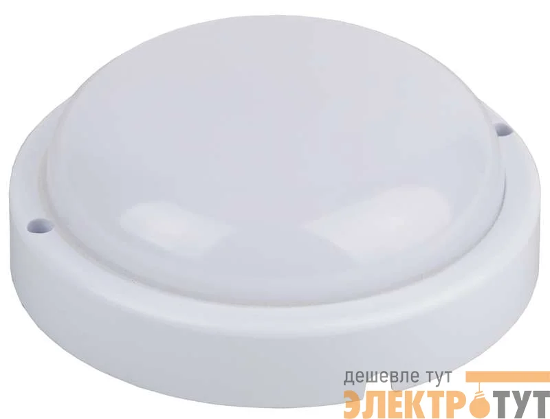 Светильник светодиодный SPB-2-08-R ЖКХ 155х50 8Вт 760лм 4000К IP65 круг shrink ЭРА Б0036413