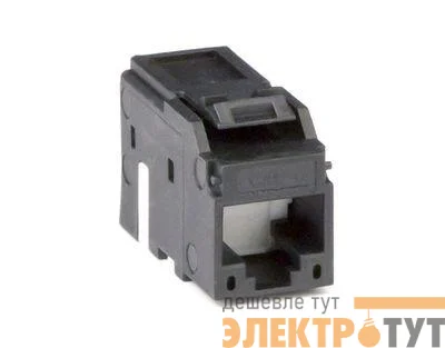 Модуль Keystone RJ45 кат.6а неэкранированный черн. DKC RNK6AUBK