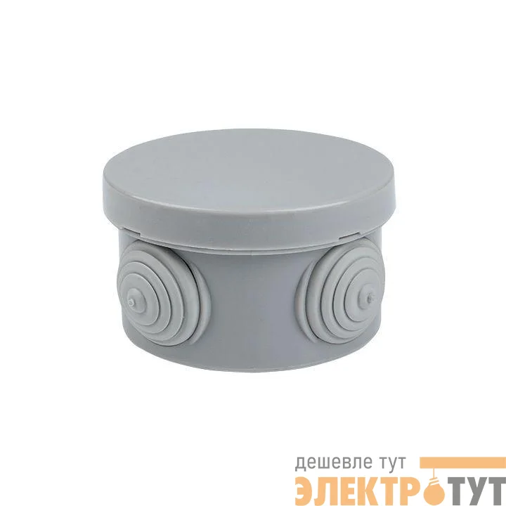 Коробка распаячная КМР-040-038 наружная с крышкой 65х40 4 мембранных ввода IP54 розн. стикер PROxima EKF plc-kmr-040-038-r