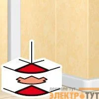 Угол для кабель-канала внешний изменяемый 60-120град. для DLP 65х150/195/220 2 секции Leg 010636