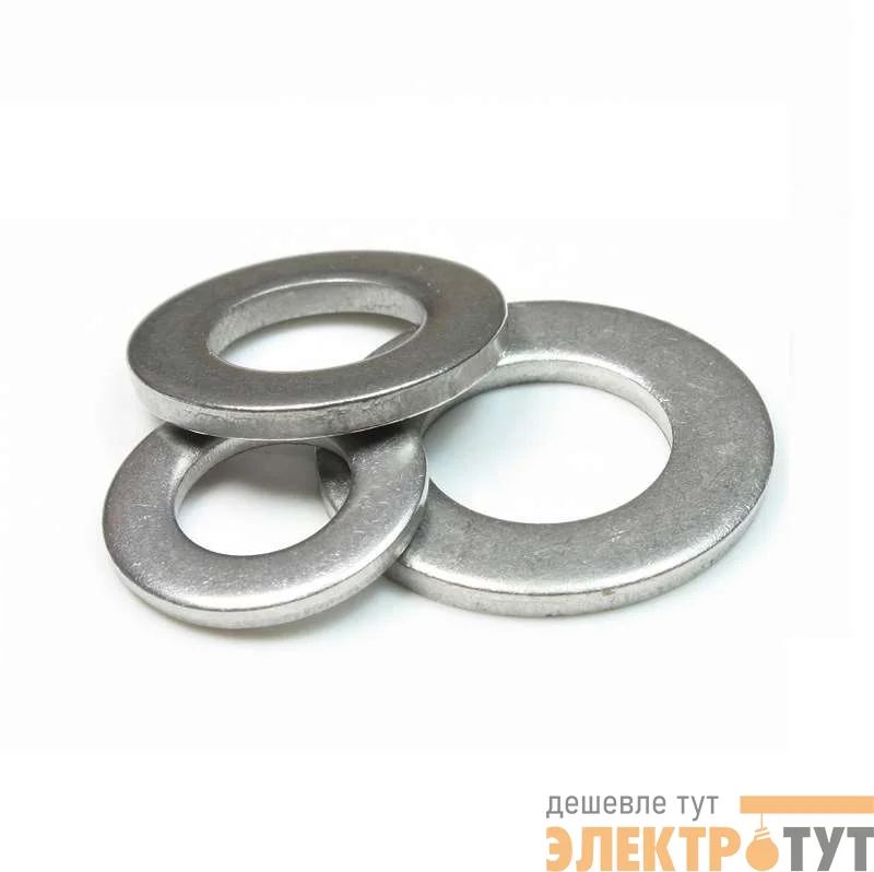 Шайба плоская М8 цинк. DIN 125 (уп.25шт) пакет БМ 1001730