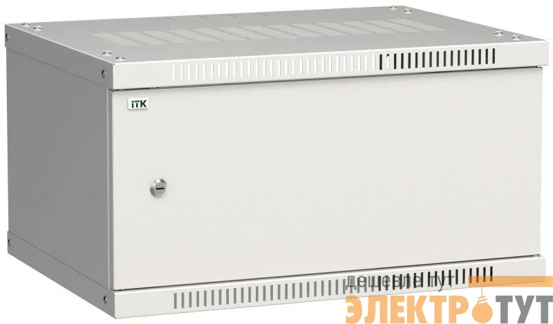 Шкаф LINEA WE 6U 600x450мм дверь металл сер. ITK LWE3-06U64-MF
