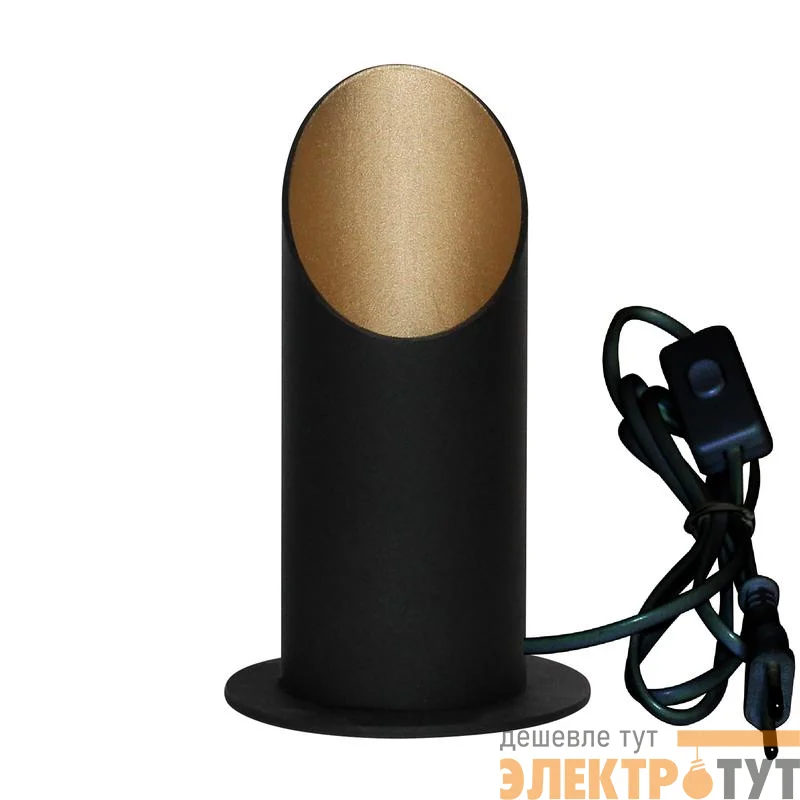 Светильник "Соната" 150 ННБ 63-60-009 G9 [ИМ] настол. черн.зол./шнур черн. Элетех 1005405283